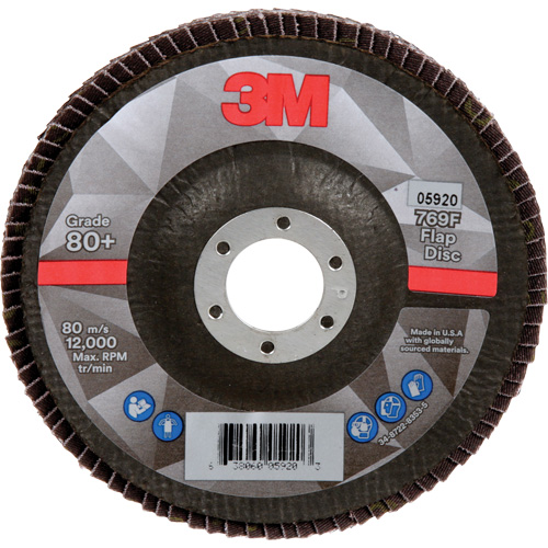 769F Flap Disc, 5" x 7/8", Type 29, 80+ Grit, Ceramic Distribution Industrielle GC