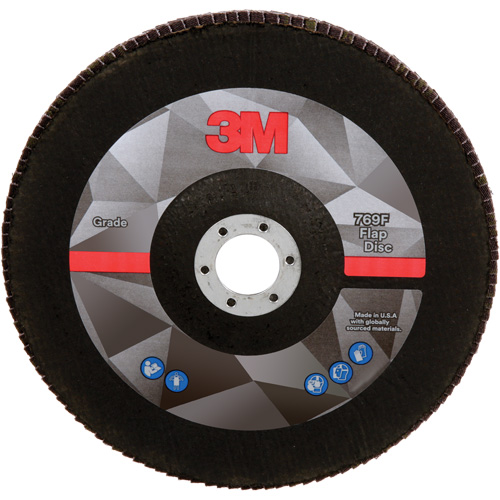 769F Quick Change Flap Disc, 7" x 5/8"-11, Type 27, 40+ Grit, Aluminum Oxide/Ceramic Distribution Industrielle GC