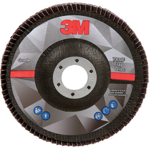 Disque &agrave; lamelles &agrave; changement rapide 769F, 5" x 7/8", Type 29, Grain 40+, C&eacute;ramique Distribution Industrielle GC