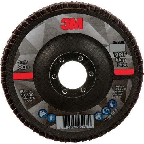 769F Quick Change Flap Disc, 4-1/2" x 7/8", Type 29, 80+ Grit, Ceramic Distribution Industrielle GC