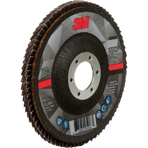 769F Quick Change Flap Disc, 4-1/2" x 7/8", Type 29, 80+ Grit, Ceramic Distribution Industrielle GC