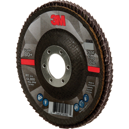 769F Quick Change Flap Disc, 4-1/2" x 7/8", Type 29, 80+ Grit, Ceramic Distribution Industrielle GC