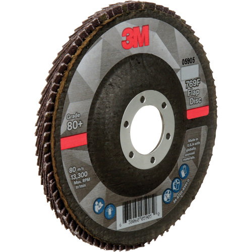 769F Quick Change Flap Disc, 4-1/2" x 7/8", Type 27, 80+ Grit, Ceramic Distribution Industrielle GC