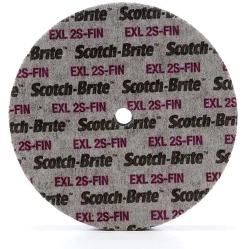 Scotch-Brite EXL Unitized Wheel, 6" x 1/4", 1/4" Arbor, Fine Grit, Silicon Carbide Distribution Industrielle GC