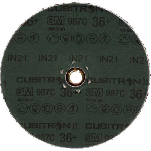 Cubitron II 987C Fibre Disc, Ceramic, 36+, 4-1/2" Dia Distribution Industrielle GC