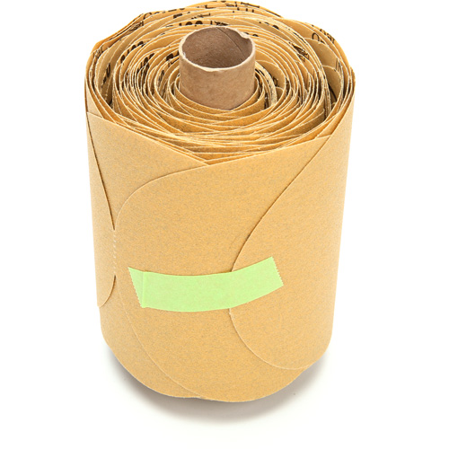 Rouleau de disques dor&eacute;s 216U Stikit, Oxyde d'aluminium, 5" la x 52' lo, Grain P120 Distribution Industrielle GC