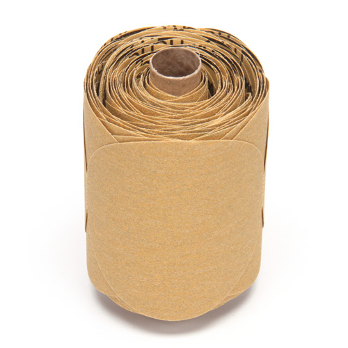 Disque abrasif dor&eacute; en rouleau de papier Stikit, 5" dia., Grain P220, Oxyde d'aluminium Distribution Industrielle GC
