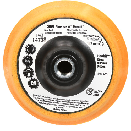 Tampon pour disque Finesse-it Hookit, 5" dia. Distribution Industrielle GC