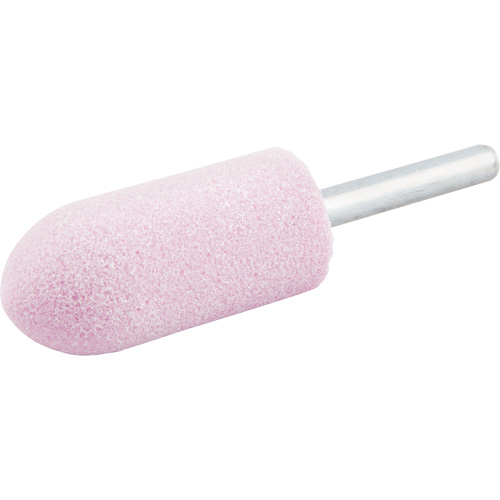 Vitrified Bond Mounted Point, A11, Aluminum Oxide, 7/8" Dia., 2" L, 80 Grit Distribution Industrielle GC