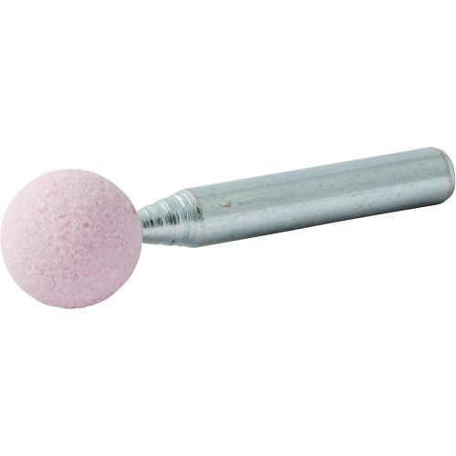 Vitrified Bond Mounted Point, B121, Aluminum Oxide, 1/2" Dia., 1/2" L, 80 Grit Distribution Industrielle GC