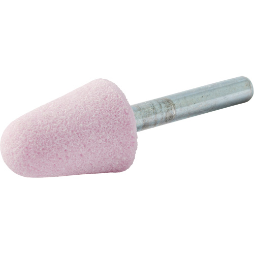 Vitrified Bond Mounted Point, A5, Aluminum Oxide, 3/4" Dia., 1-1/8" L, 80 Grit Distribution Industrielle GC