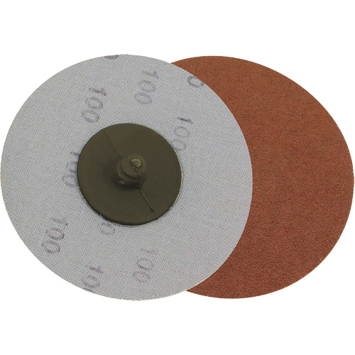 Disque de ponçage avec support en tissu, 3" dia., Grain 240, Oxyde d'aluminium Distribution Industrielle GC