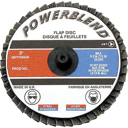 Powerblend Roll-On Flap Disc, 2" x Z60 Grit Distribution Industrielle GC