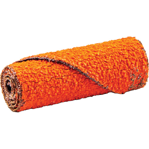 Cartouche de ruban abrasif en rouleau, 60 Grain, 1/2" dia., C&eacute;ramique d'alumine, 1-1/2" lo, 1/8" Dimension de l'arbre Distribution Industrielle GC