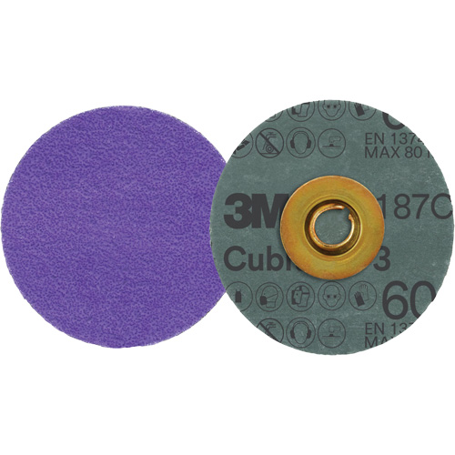 Cubitron 3 Roloc Fibre Disc, 3" Dia., 60+ Grit, Ceramic Distribution Industrielle GC