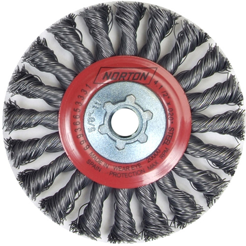 Roue compl&egrave;te de c&acirc;ble de torsion, Dia. 4", Fils 0,02", Arbre 5/8"-11, Acier Distribution Industrielle GC