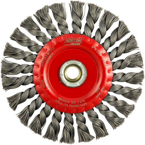 Roue compl&egrave;te de c&acirc;ble de torsion, Dia. 6", Fils 0,023", Arbre 5/8"-11, Acier Distribution Industrielle GC
