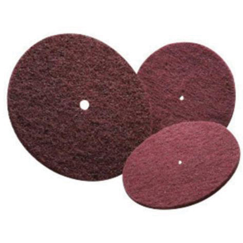 Disque non tiss&eacute; tr&egrave;s r&eacute;sistant Bear-Tex, 6" dia., Grain Tr&egrave;s fin, Oxyde d'aluminium Distribution Industrielle GC