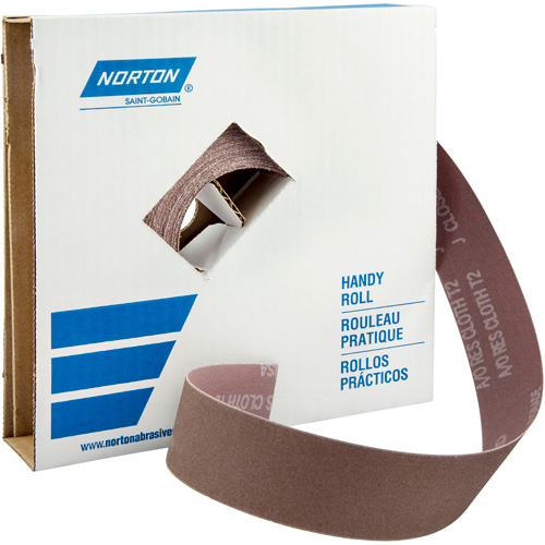 Rouleaux pour l'atelier Metalite K225, Oxyde d'aluminium, 1-1/2" la x 150' lo, Grain P50-X Distribution Industrielle GC