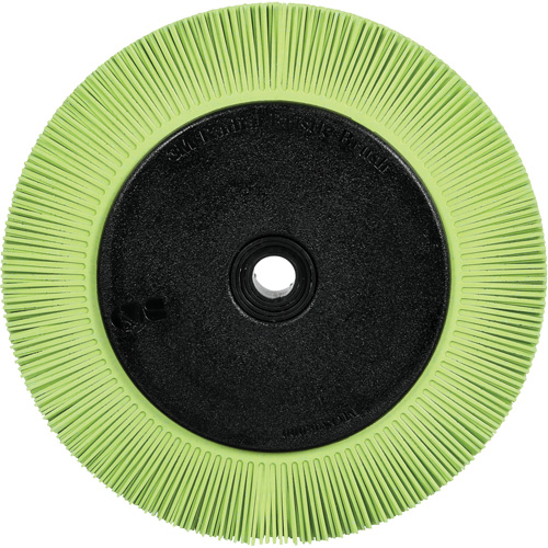 Scotch-Brite Type S Precision Radial Bristle Brush PN-RB with Flange, Ceramic, 50+ Grit, 8" Dia. Distribution Industrielle GC