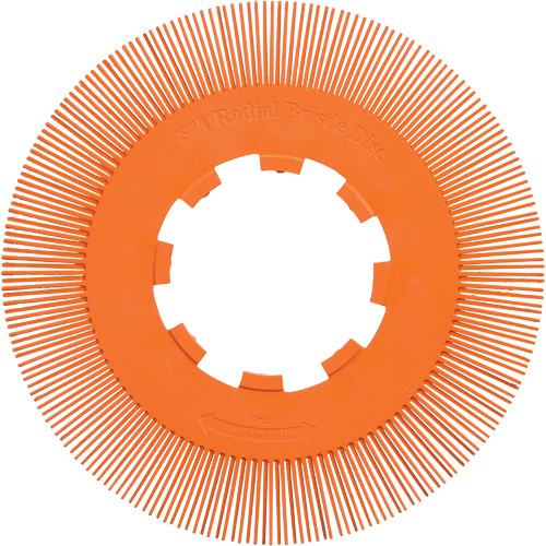Brosse radiale en soies de pr&eacute;cision type S PN-RB sans adaptateur Scotch-Brite , C&eacute;ramique, Grain 80+, 8" dia. Distribution Industrielle GC
