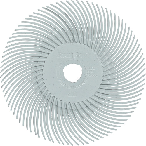 Scotch-Brite Type C Precision Radial Bristle Brush PN-RB, Ceramic, 120+ Grit, 3" Dia. Distribution Industrielle GC
