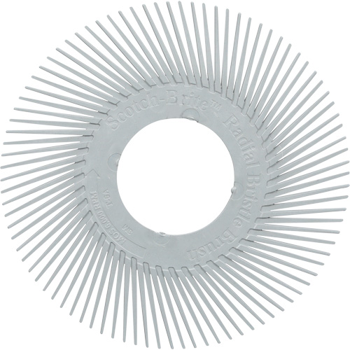 Scotch-Brite Type A Precision Radial Bristle Brush PN-RB without Adapter, Ceramic, 120+ Grit, 6" Dia. Distribution Industrielle GC