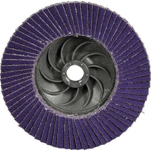 Disque &agrave; lamelles plate 1169F Cubitron 3 &agrave; changement rapide, 4-1/2" x 5/8"-11, Type T27, Grain 40+, C&eacute;ramique Distribution Industrielle GC