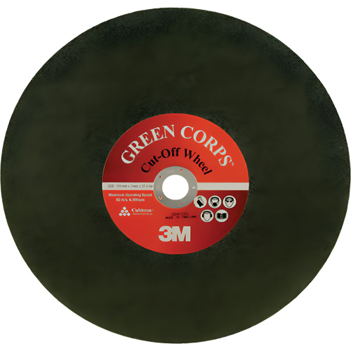 Disque &agrave; tronçonner Green Corps, 13-9/10" x 0,118", Arbre de 1", C&eacute;ramique, 20 000 Tr/min Distribution Industrielle GC