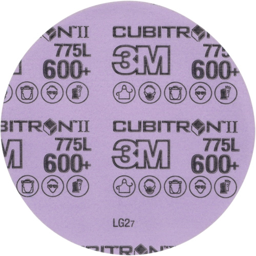 Disque en pellicule Cubitron II Hookit, dia 5", Grain 600+, C&eacute;ramique, 3 mil Distribution Industrielle GC