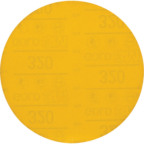 Hookit Gold Abrasive Disc, 6" Dia., 320 Grit, Aluminum Oxide, C-Weight Distribution Industrielle GC