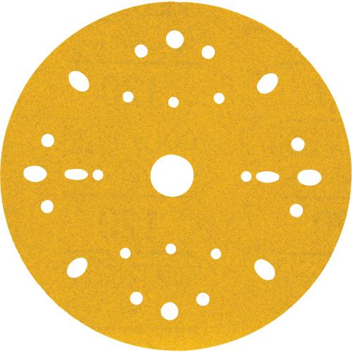 Hookit Gold Abrasive Disc, 6" Dia., 120 Grit, Aluminum Oxide, C-Weight Distribution Industrielle GC