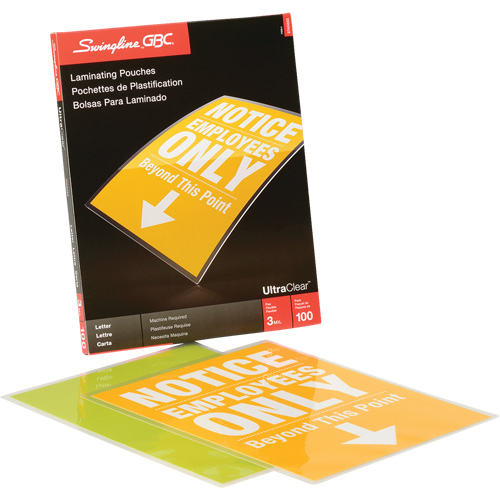 Pochette lamin&eacute;e de format lettre Distribution Industrielle GC