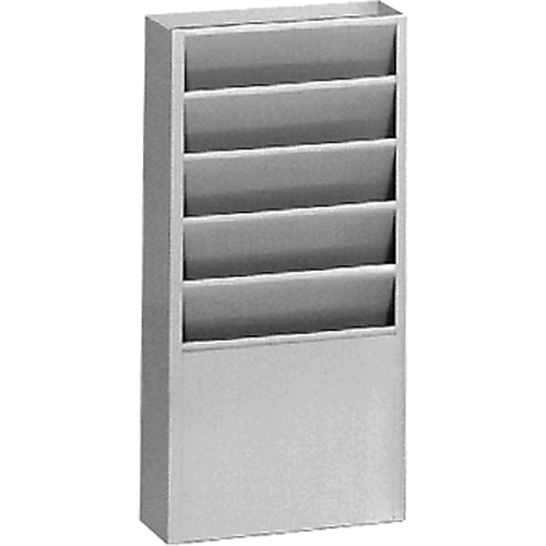 Pr&eacute;sentoirs, Stationnaire, 5 fentes, Acier, 9-3/4" la x 4-1/8" p x 21" h Distribution Industrielle GC