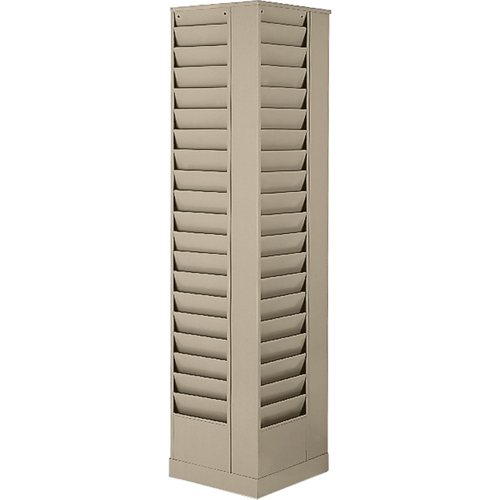 Pr&eacute;sentoirs, Rotatif, 23 fentes, Acier, 14-1/8" la x 14-1/8" p x 66" h Distribution Industrielle GC