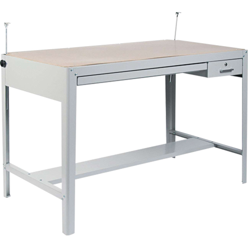 Base pour table &agrave; dessin de pr&eacute;cision, 56-3/8" la x Gris Distribution Industrielle GC