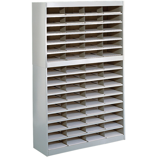 Heavy-duty Literature Organizers, Stationary, 60 Slots, Steel, 37-1/2" W x 12-3/4" D x 60" H Distribution Industrielle GC