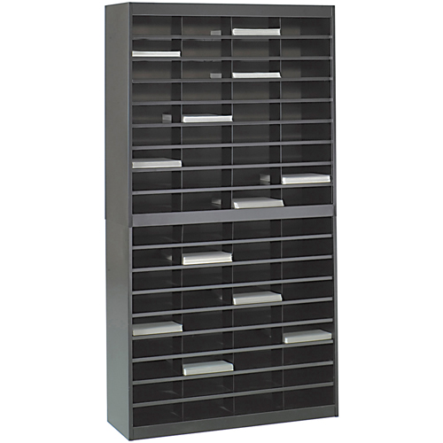Heavy-duty Literature Organizers, Stationary, 72 Slots, Steel, 37-1/2" W x 12-3/4" D x 71" H Distribution Industrielle GC