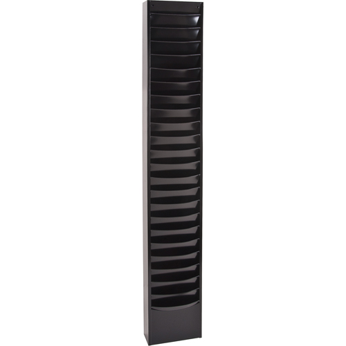 Literature Storage Racks, Stationary, 23 Slots, Steel, 9-3/4" W x 4-1/8" D x 65-1/2" H Distribution Industrielle GC