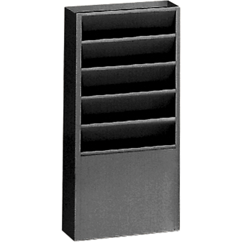 Pr&eacute;sentoirs, Stationnaire, 5 fentes, Acier, 9-3/4" la x 4-1/8" p x 21" h Distribution Industrielle GC
