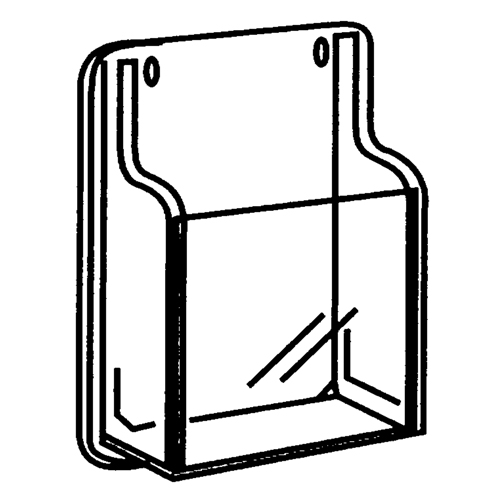 Pr&eacute;sentoirs, Mural, 9 fentes, Plastique, 30" la x 2" p x 36-7/8" h Distribution Industrielle GC