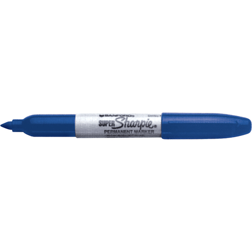 Permanent Markers - Super, Blue, Fine Tip Distribution Industrielle GC