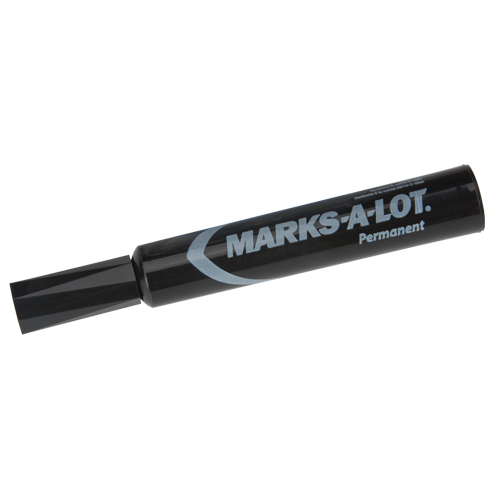 Marqueurs permanents Marks-a-Lot, Noir, Pointe Ciseau Distribution Industrielle GC