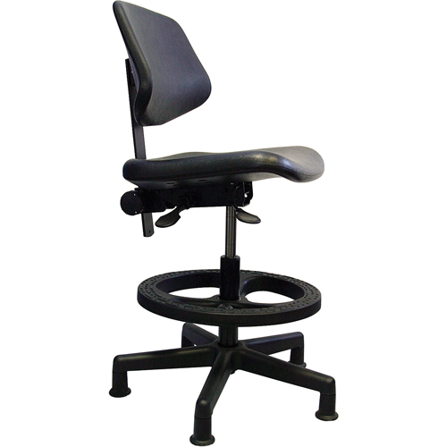 Si&egrave;ges ergonomiques, Polyur&eacute;thane, Noir, Capacit&eacute; 250 lb Distribution Industrielle GC
