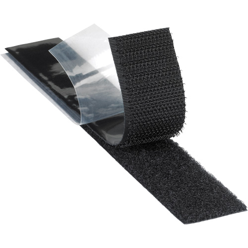 Plasticizer Resistant Fastener, Loop, 50 yds x 2", Adhesive, Black Distribution Industrielle GC