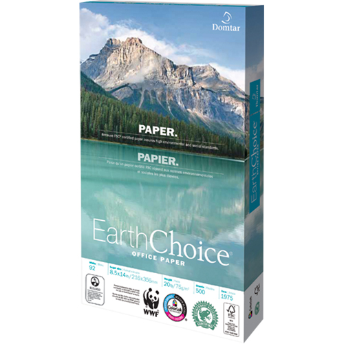 EarthChoice&reg; Office Paper, FSC, 8-1/2" x 14", 20 lbs., White Distribution Industrielle GC