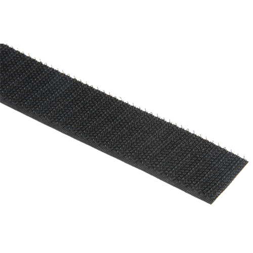 Bande d'attaches, Crochet, 50 vg x 1", Cousu, Noir Distribution Industrielle GC