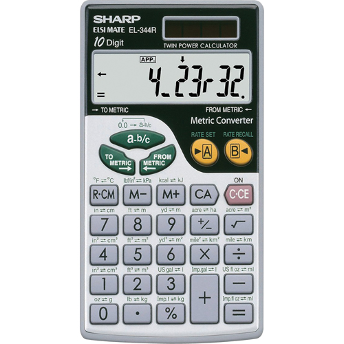 Calculatrice m&eacute;trique Distribution Industrielle GC
