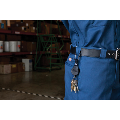 Mid6 Series Mid Size Retractors #6, Polycarbonate, 36" Cable, Belt Clip Attachment Distribution Industrielle GC