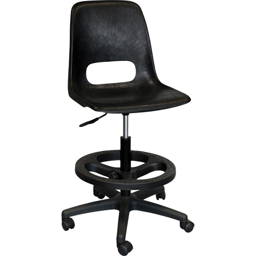 800 Series Classroom Stool with Back, Mobile, Adjustable Height, 250 lbs. Capacity Distribution Industrielle GC